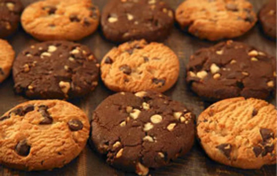 Assorted cookies arranged on a platter